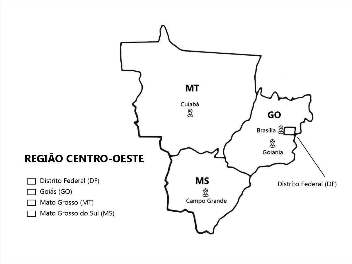 Desenhos Do Mapa Do Brasil Para Colorir