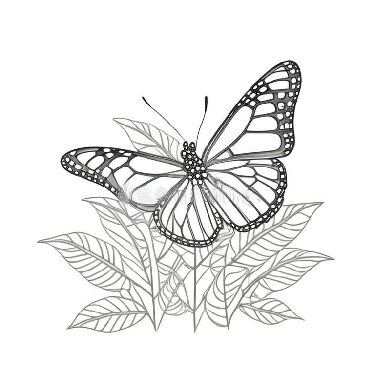 54 Desenhos para colorir de borboletas