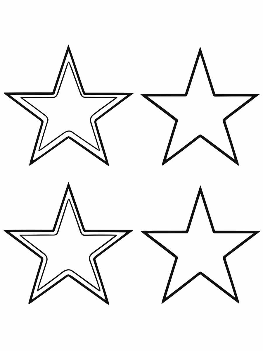 Desenhos de estrelas para colorir