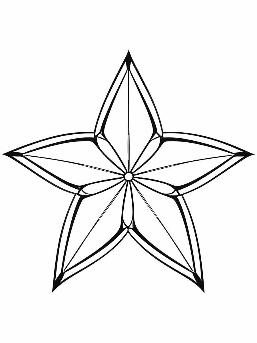 Estrela para colorir