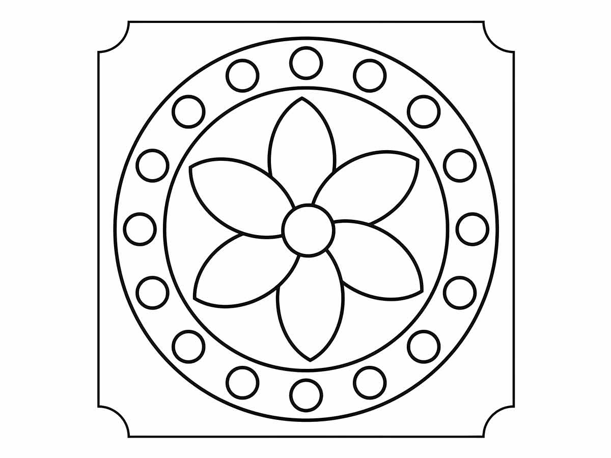 Mandala para colorir infantil 10