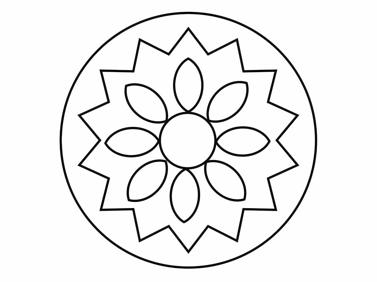 Mandala para colorir infantil 12