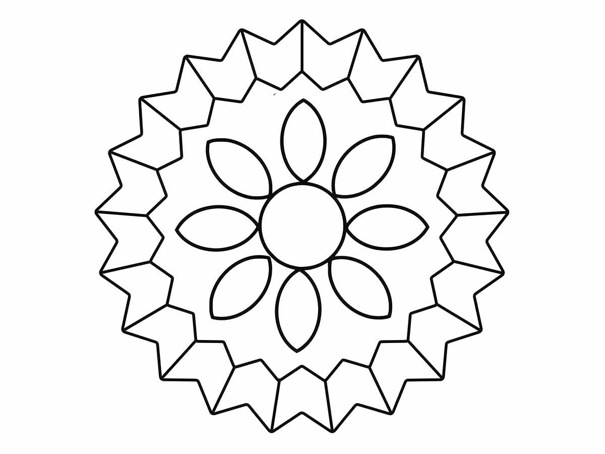 Mandala para colorir infantil 13