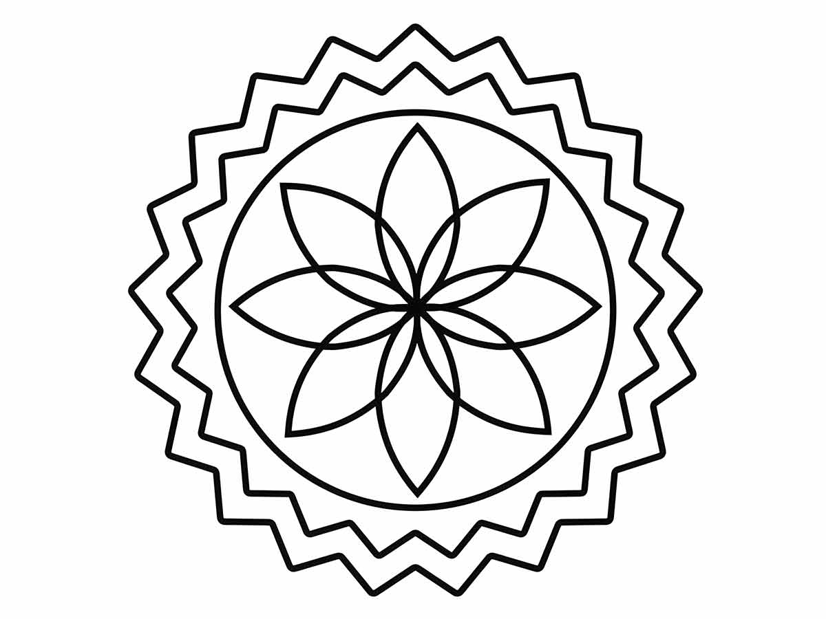 Mandala para colorir infantil 4