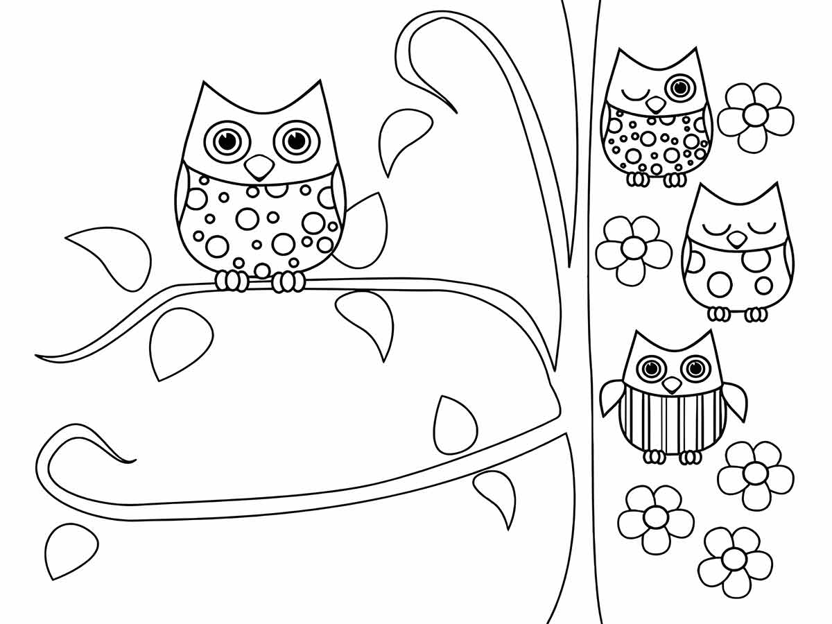 Owl Coloring Page