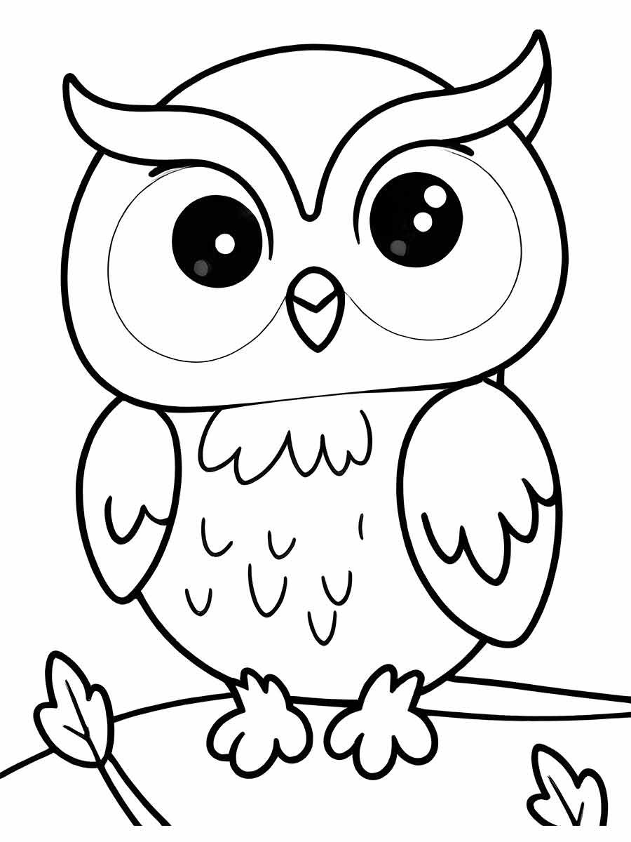 Owl Coloring Page