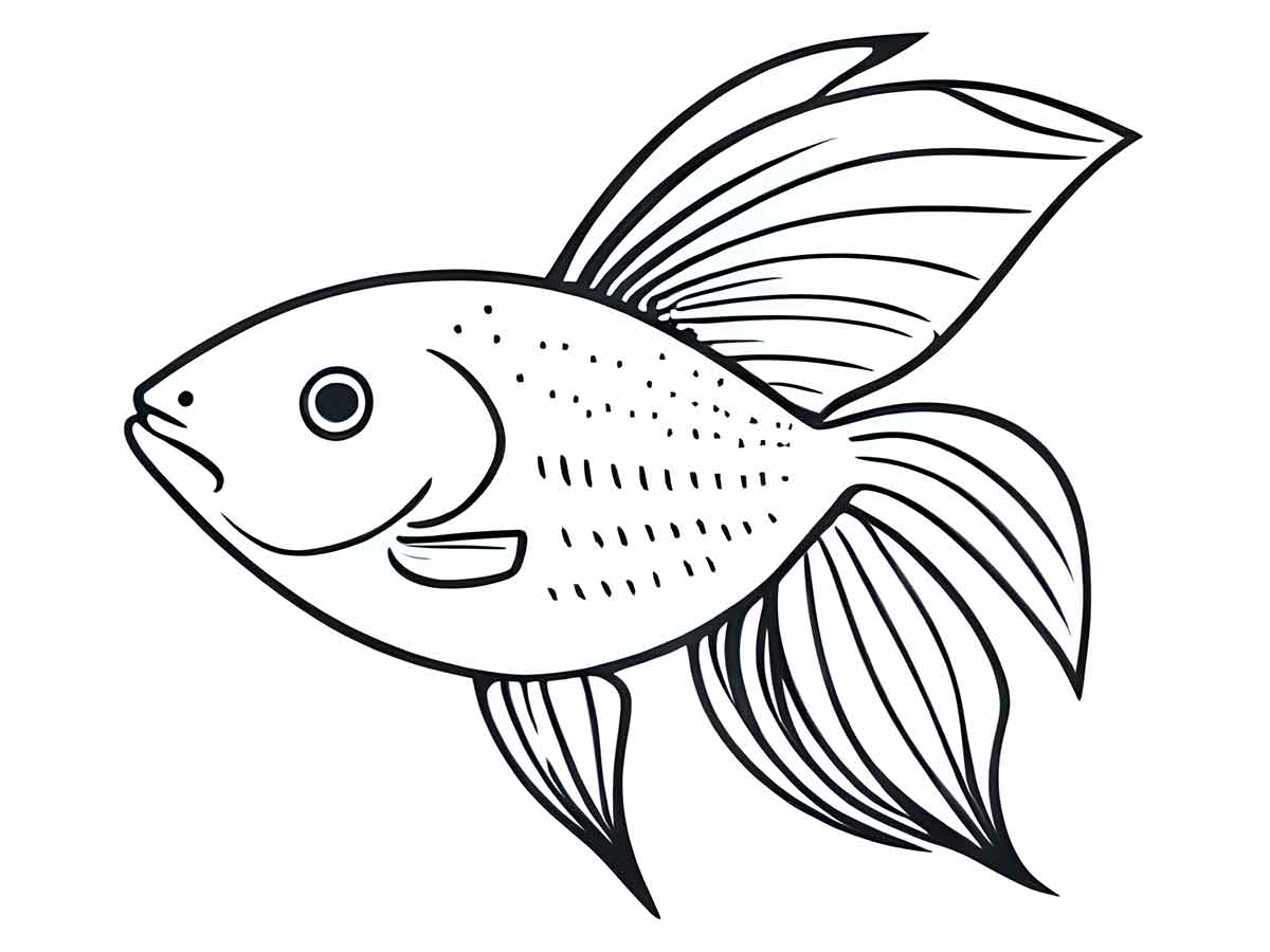 30 Desenhos de Peixe para Imprimir e Colorir - Online Cursos