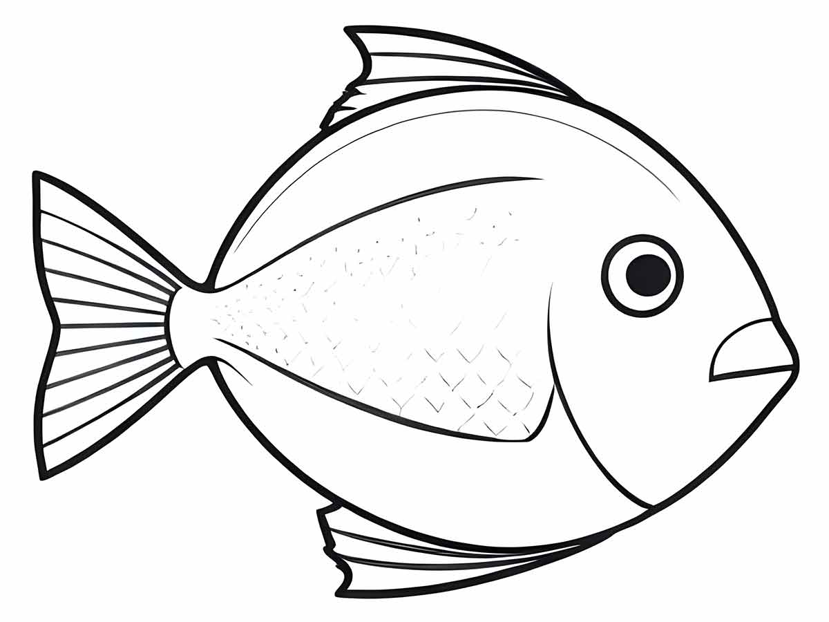 Desenhos de Peixes para colorir