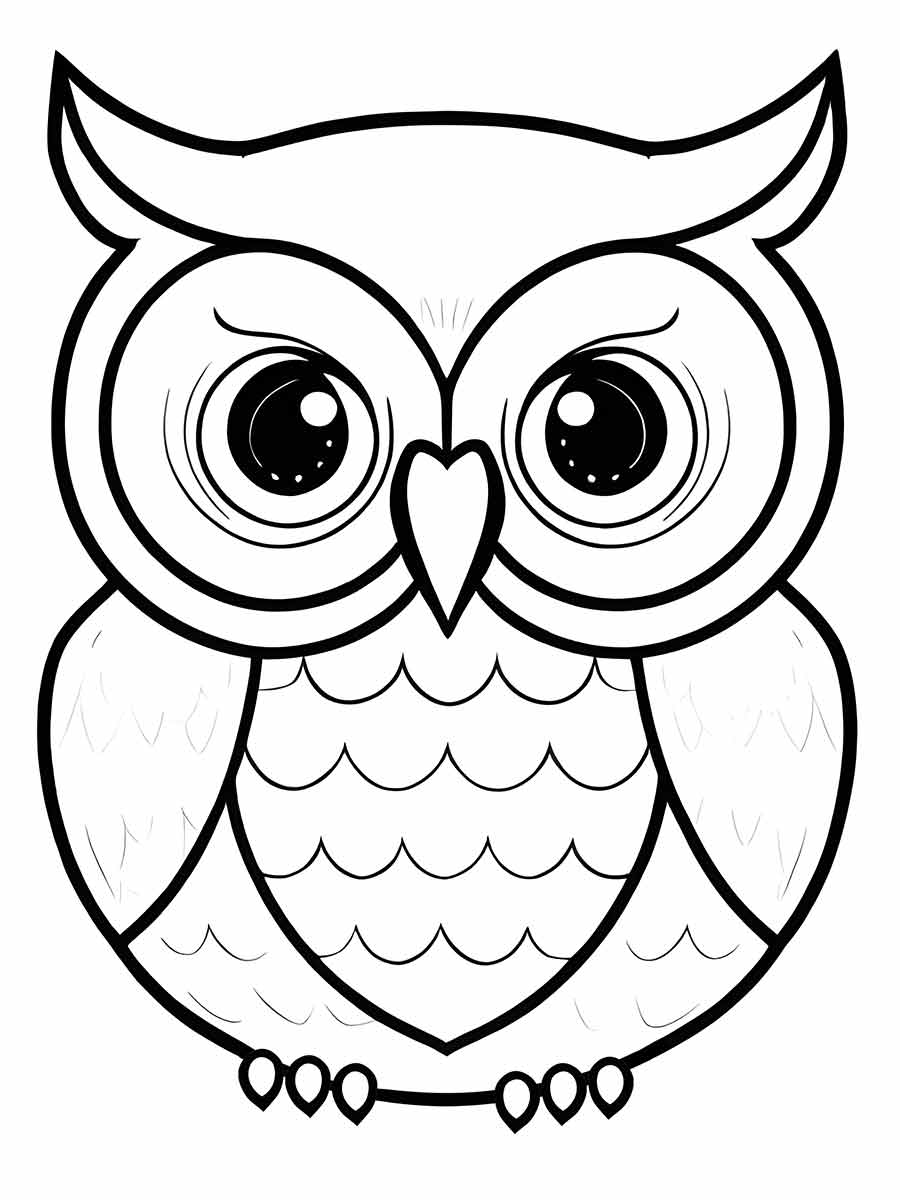 Printable Owl Coloring Page