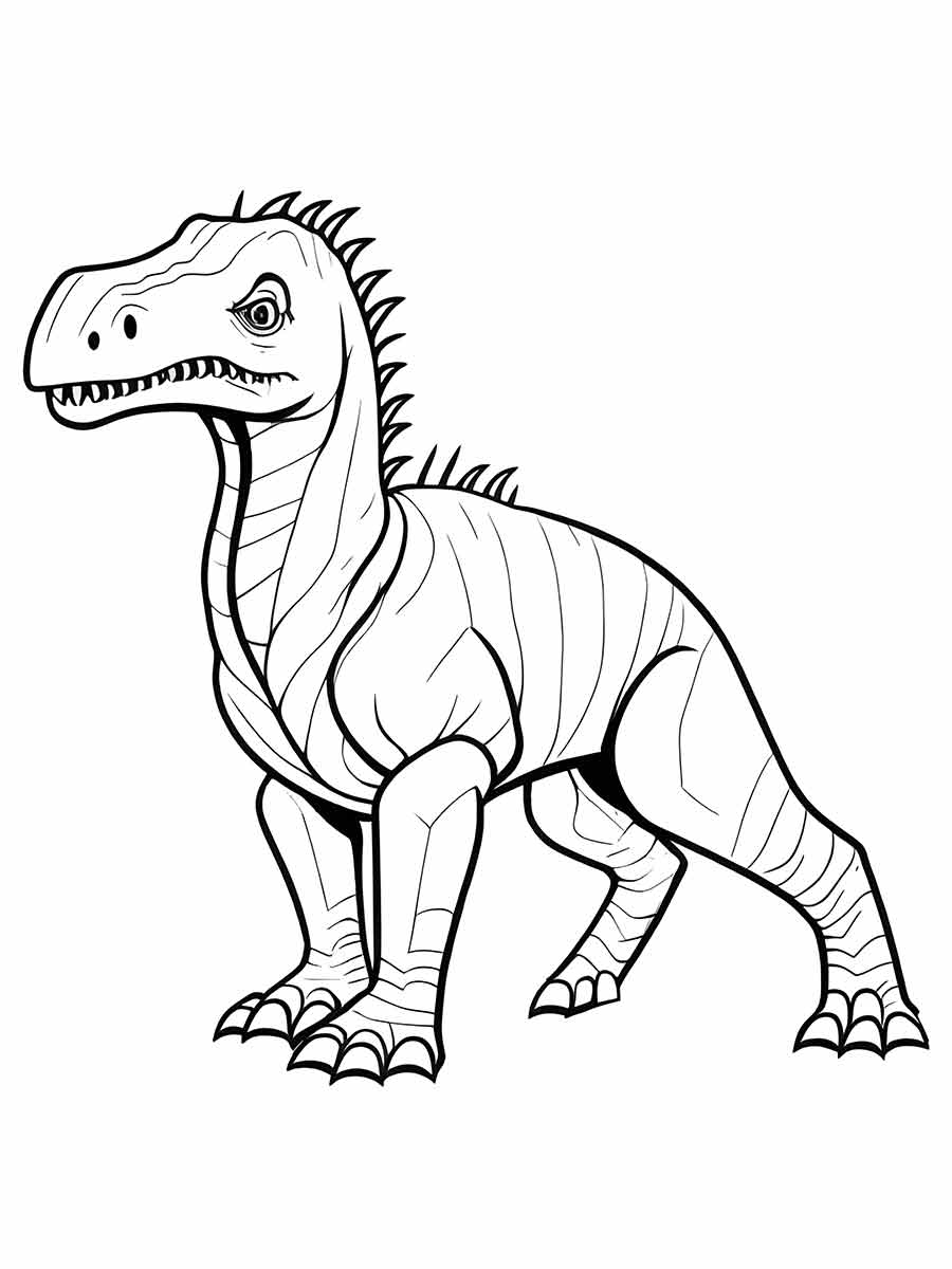 Desenho de Dinossauro velociraptor para Colorir - Colorir.com