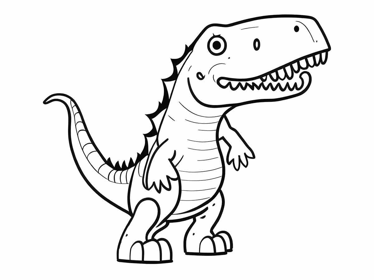 dinossauro rex para colorir 2