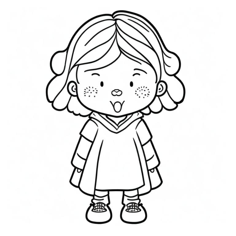 Menina para colorir 35