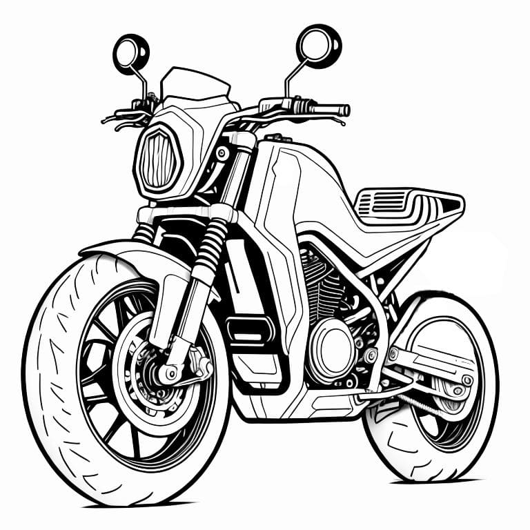 Arquivos moto para colorir ⋆