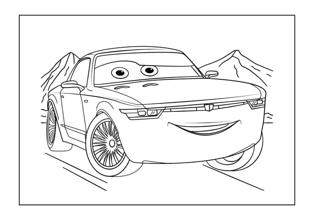 print desenhos: Desenho do filme Carros para colorir, Relâmpago