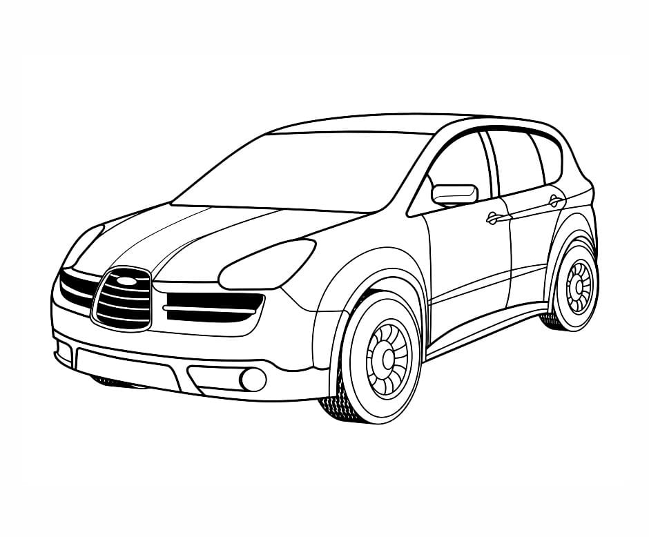 carro para colorir 19