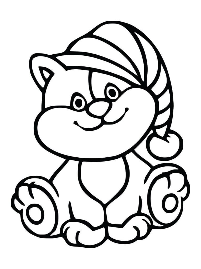 desenho de gato para colorir 54