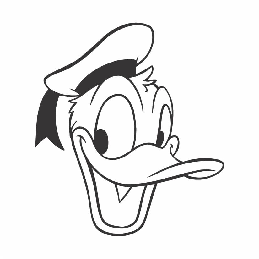 Pato Donald para colorir