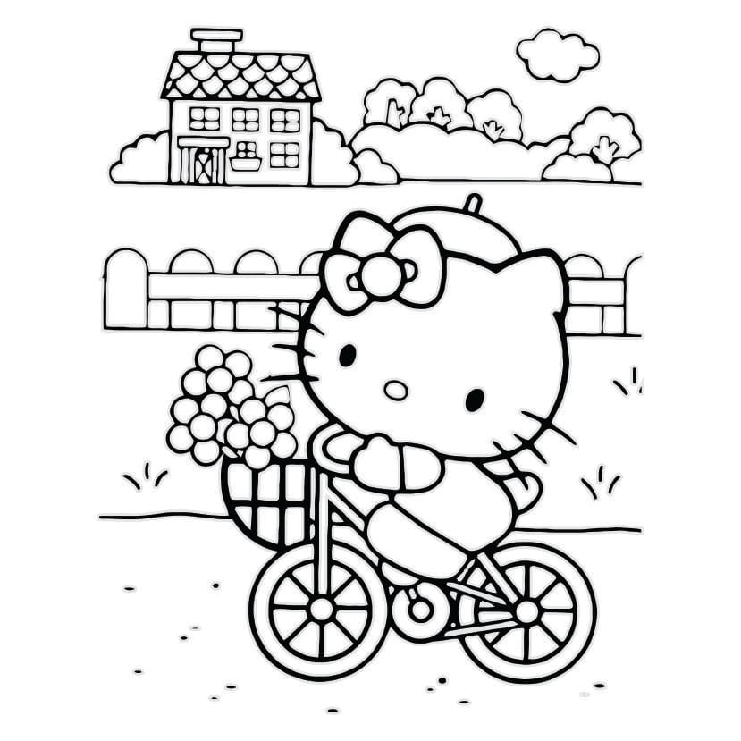 54 Desenho Hello Kitty para Colorir e Imprimir - Colorir Tudo