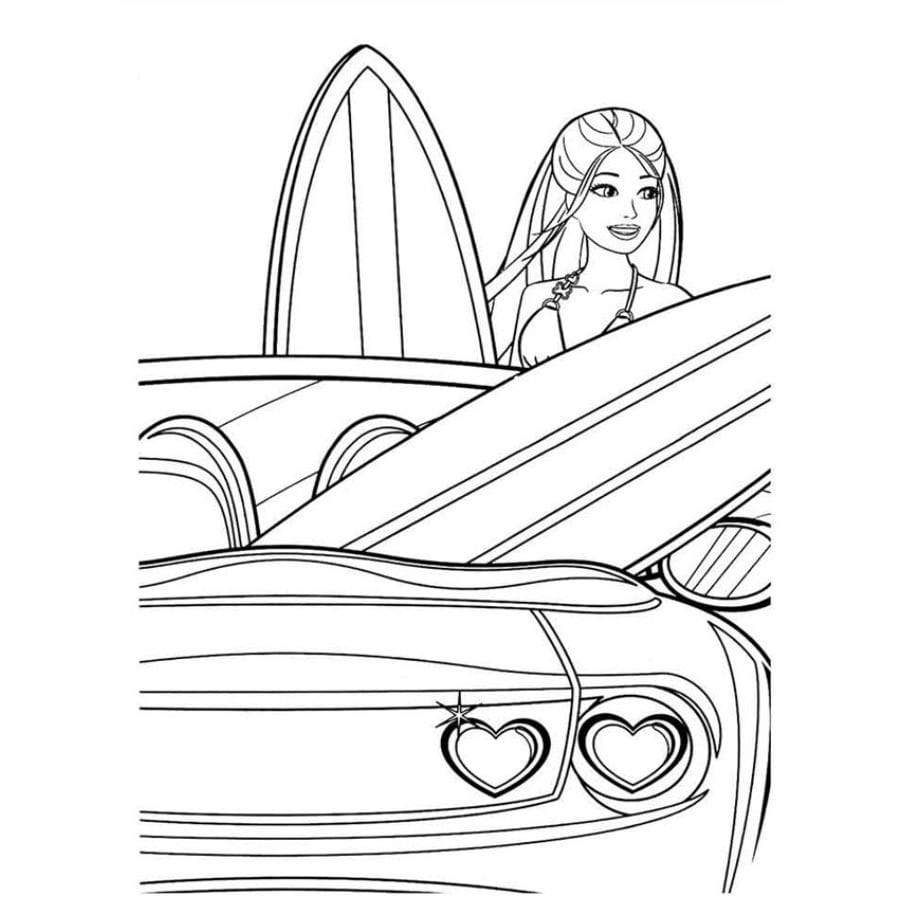 desenho para colorir da Barbie 25