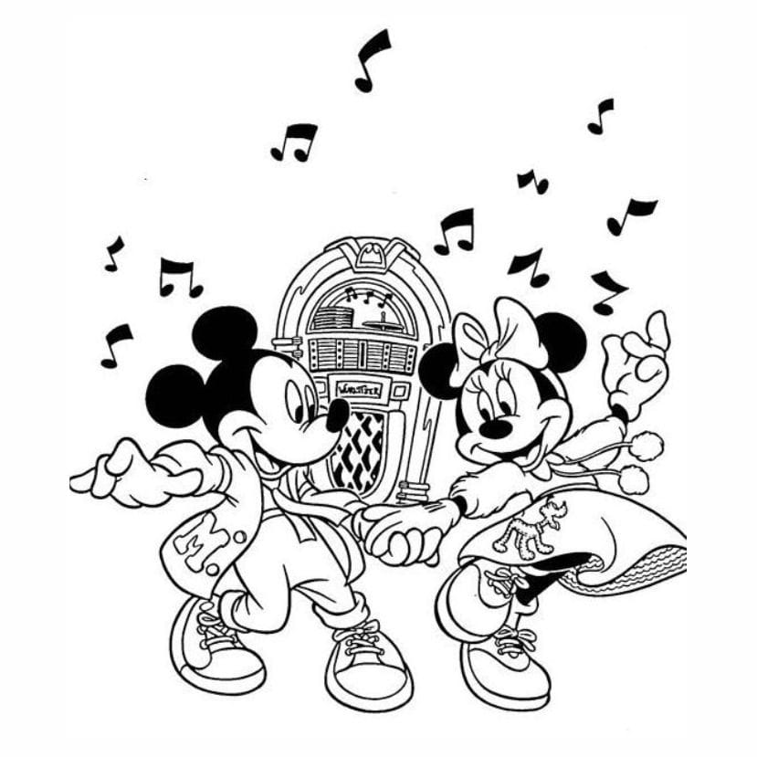 desenho para colorir minnie 10