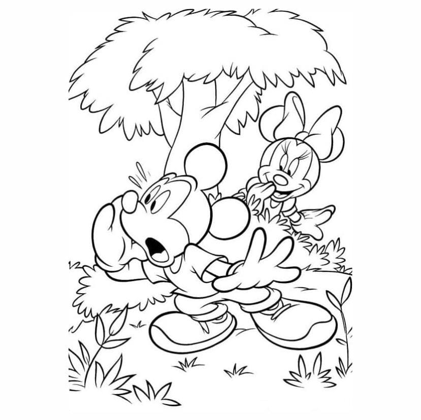 desenho para colorir minnie 4