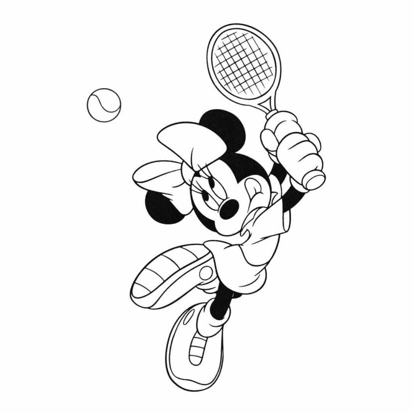 desenho para colorir minnie 9