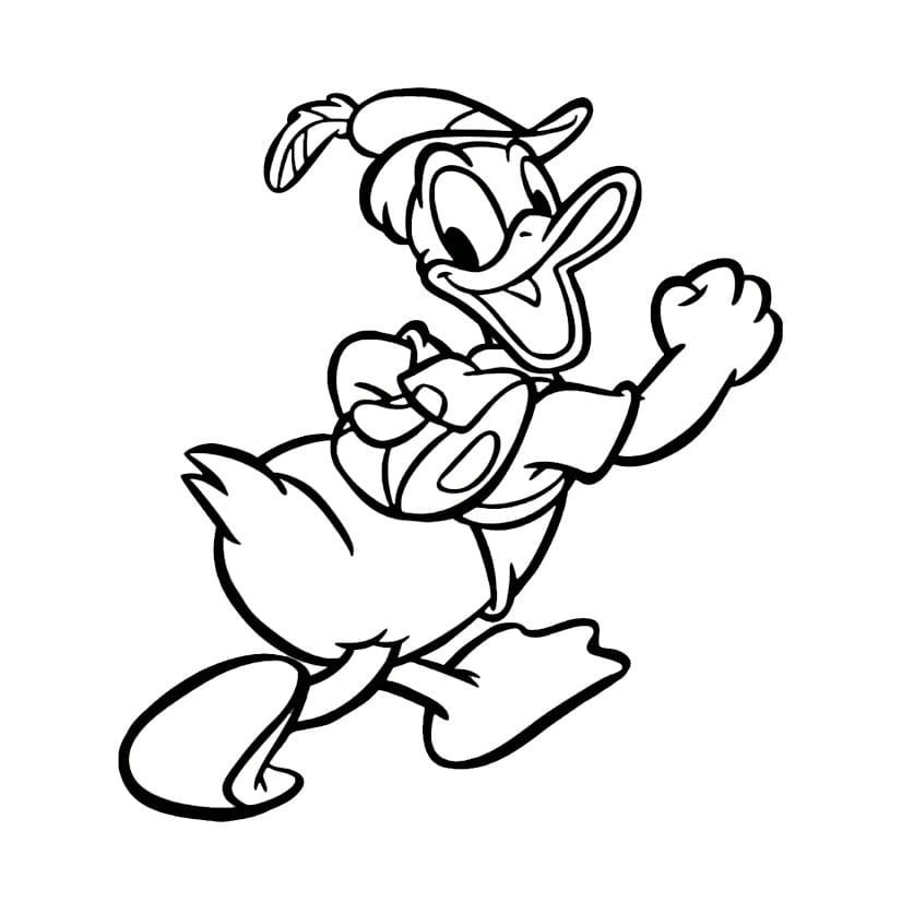 Desenhos para colorir Pintar do Pato Donald