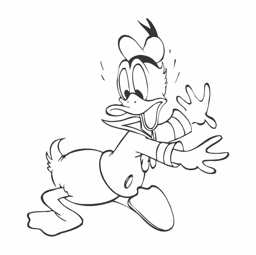 Desenhos Pato Donald Colorir