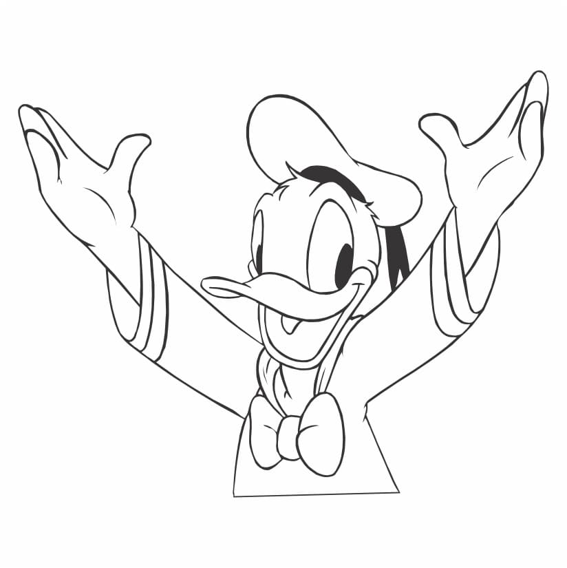 Desenhos Pato Donald Colorir