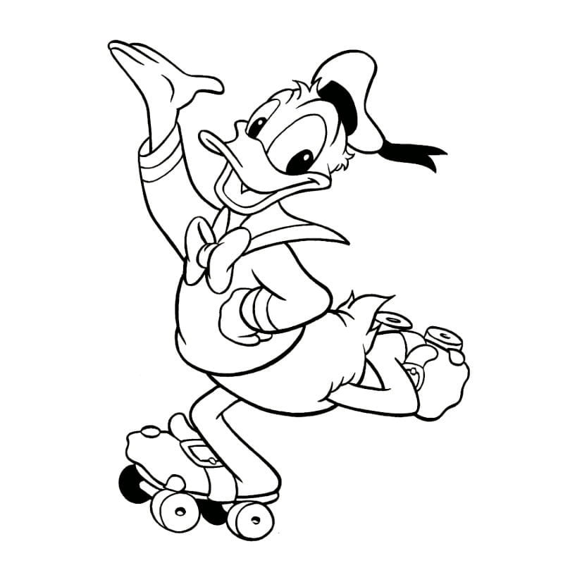 Pato Donald para colorir