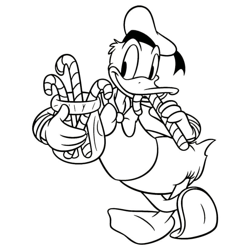 Desenhos Pato Donald Colorir