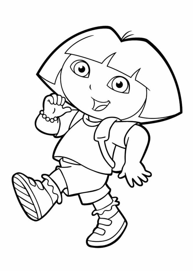 dora aventureira para colorir 16