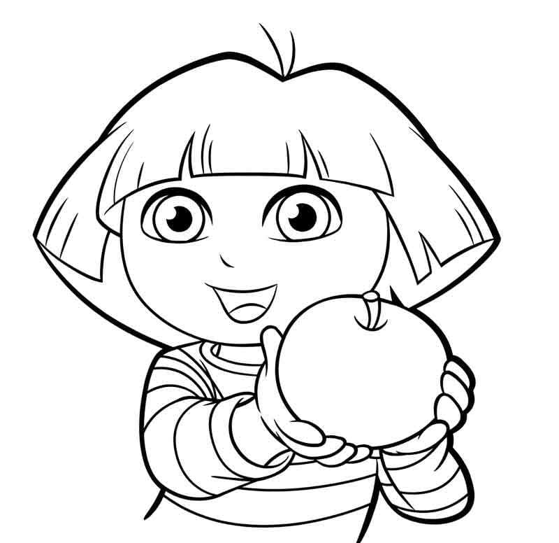 dora aventureira para colorir 3