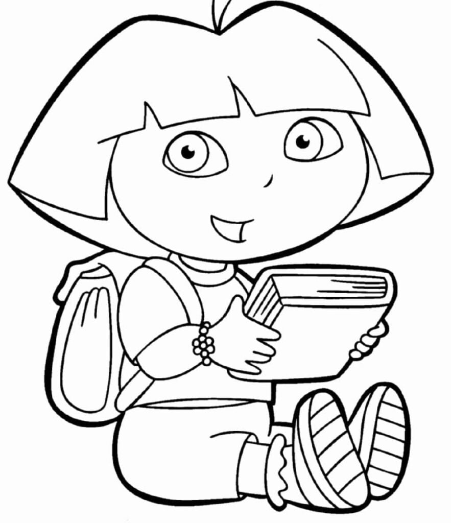 dora para colorir