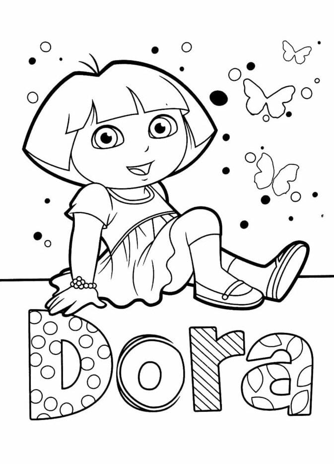 dora aventureira para colorir 40