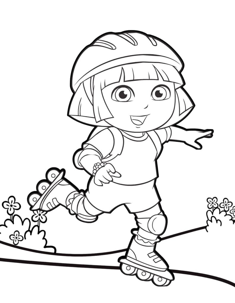 dora aventureira para colorir e imprimir