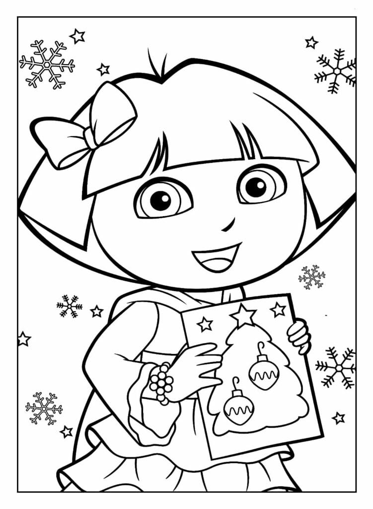 dora para colorir