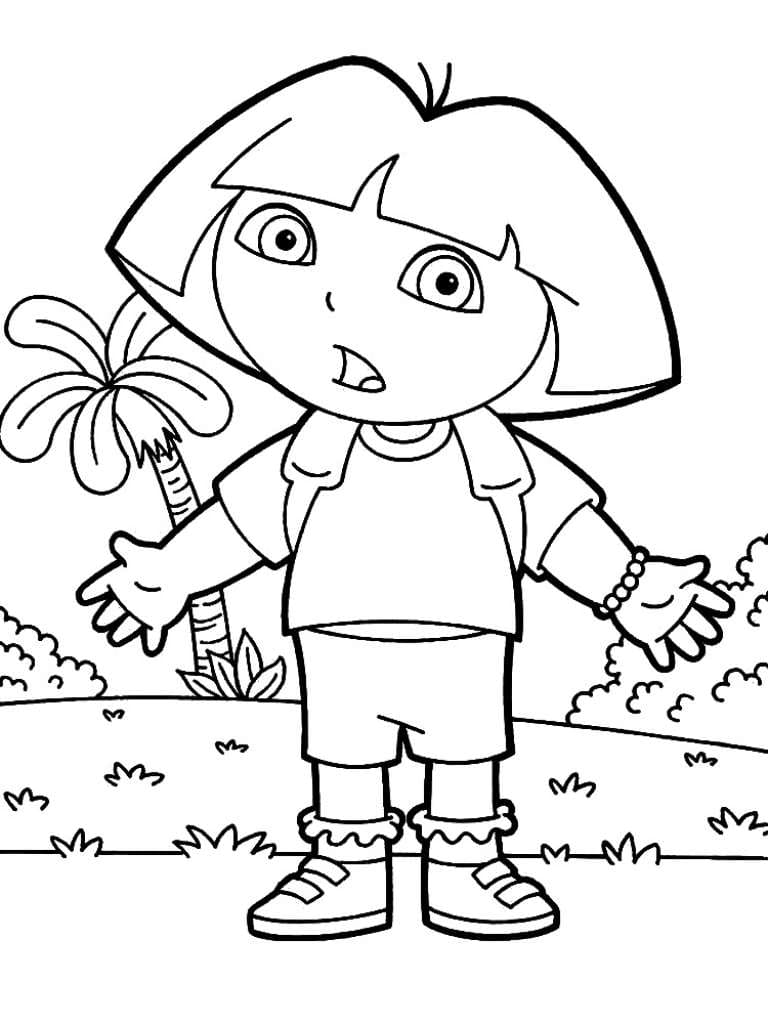 dora para colorir