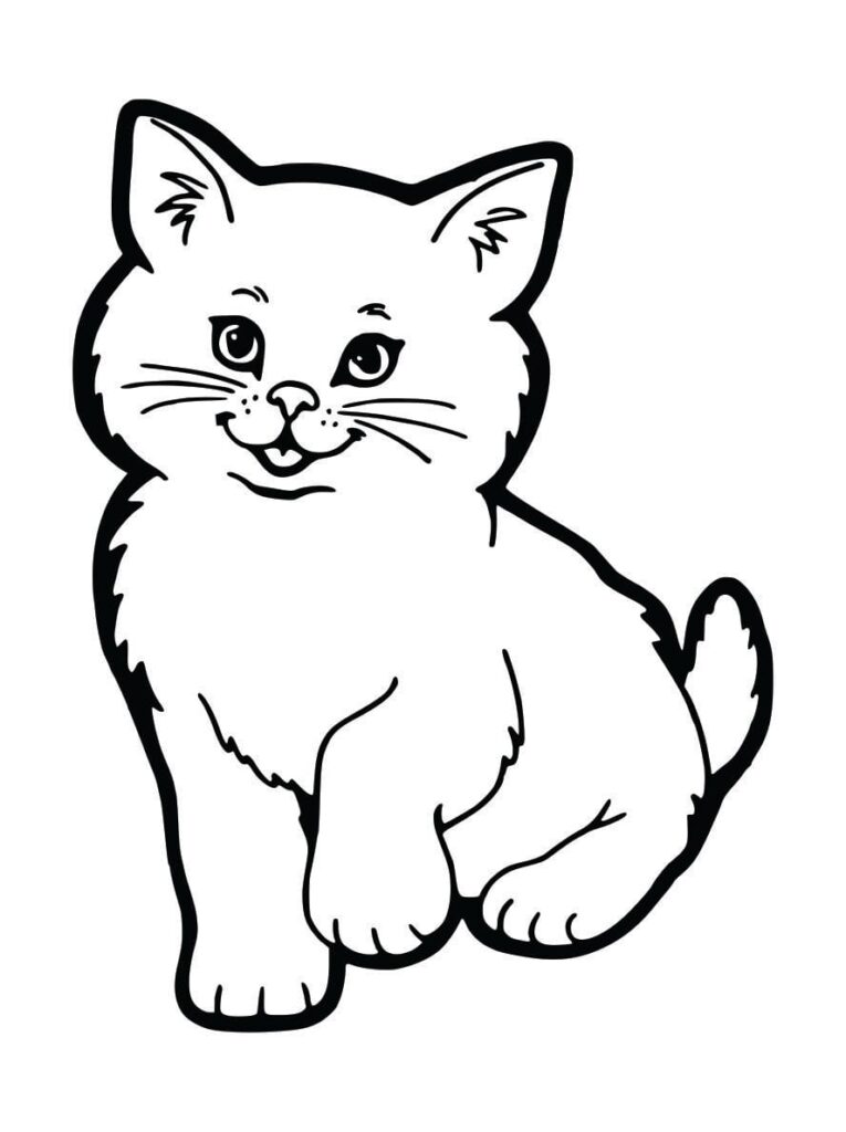 56 desenhos de gatos para colorir