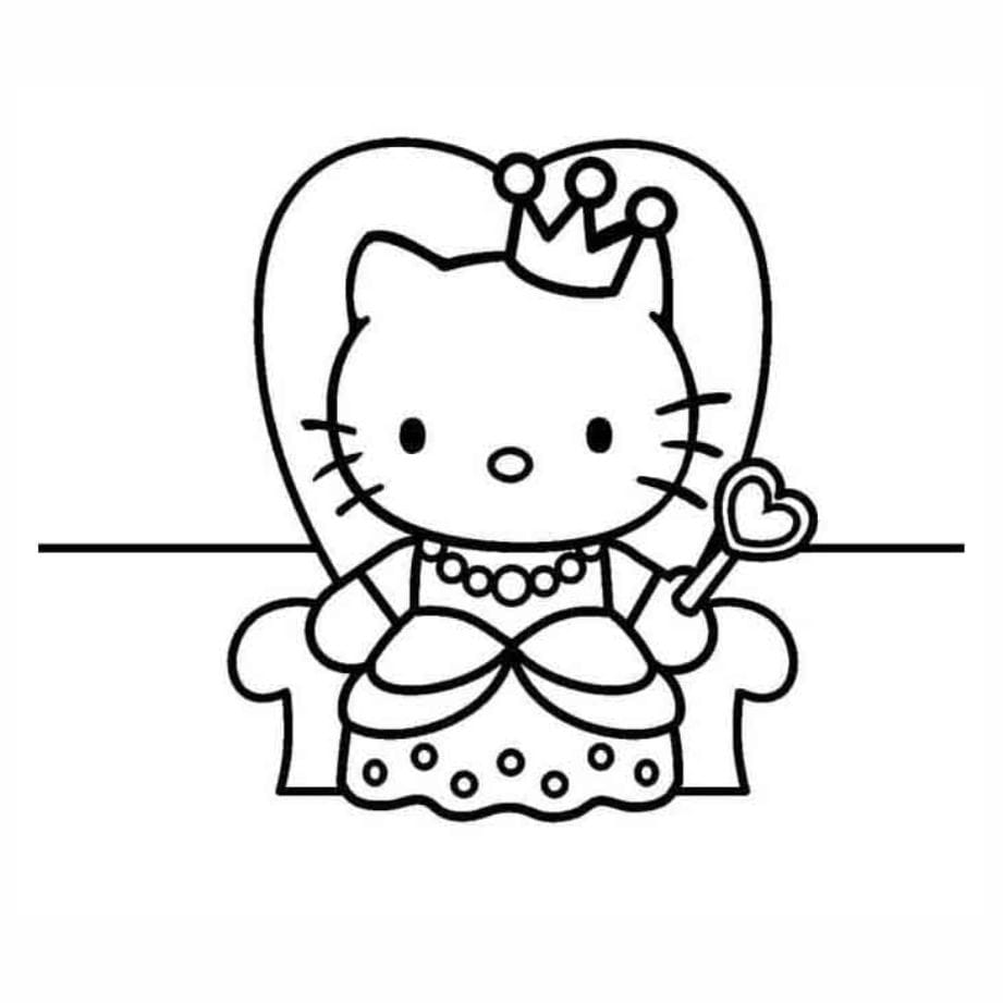 ▷ Desenhos de Hello Kitty para colorir