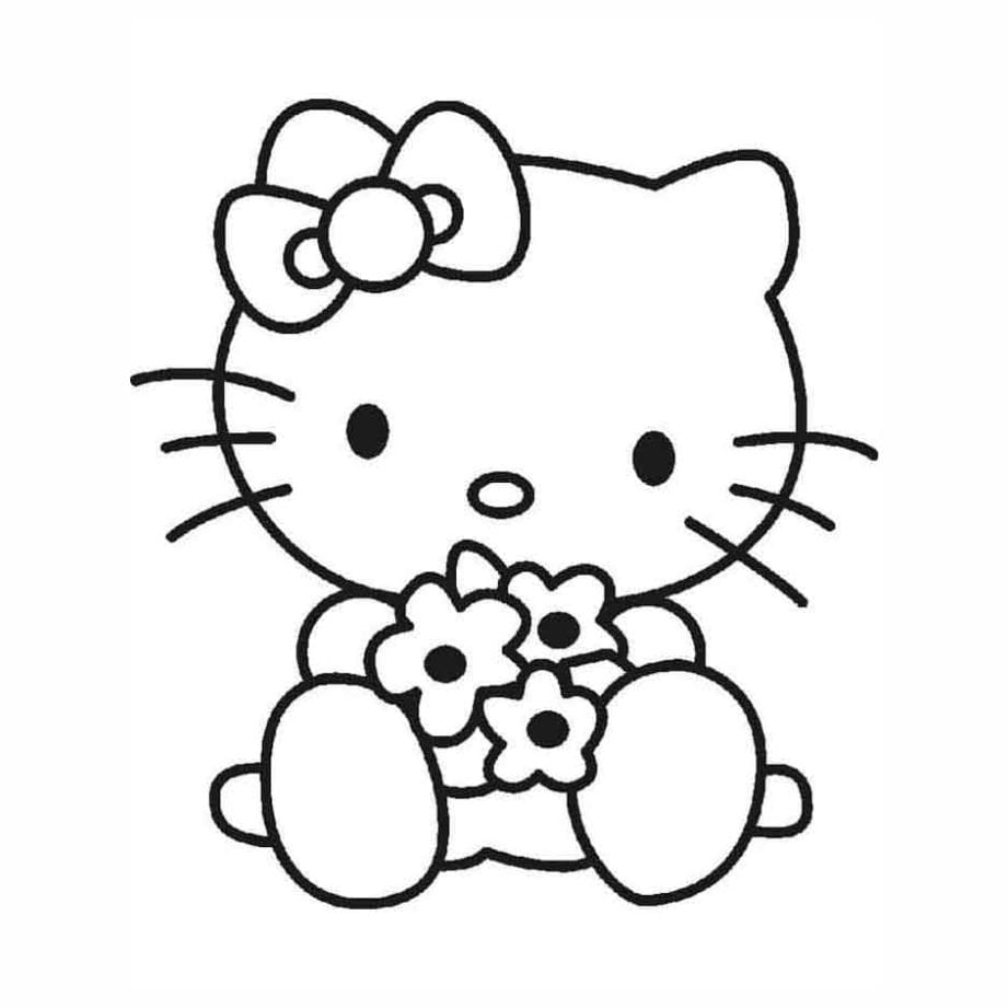 Hello Kitty coloring page