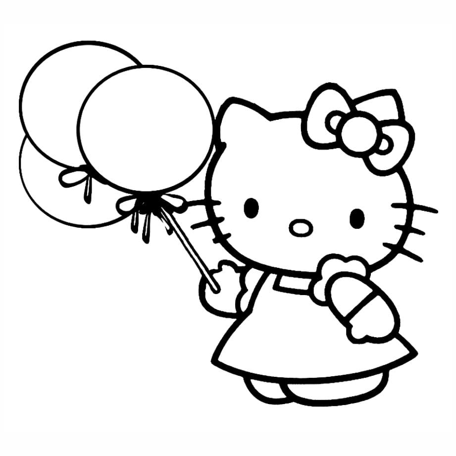 Hello Kitty coloring page