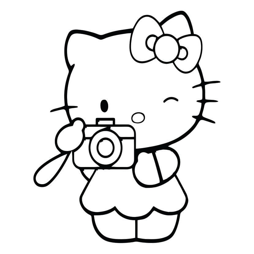 Hello Kitty coloring page