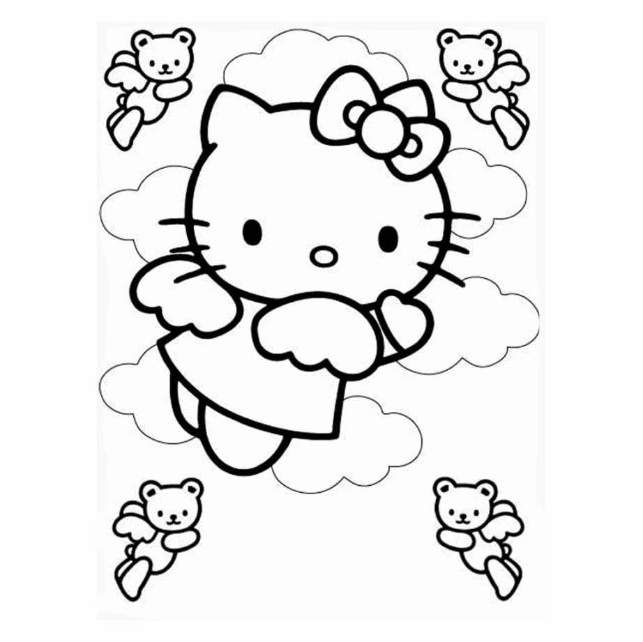 Hello Kitty coloring page