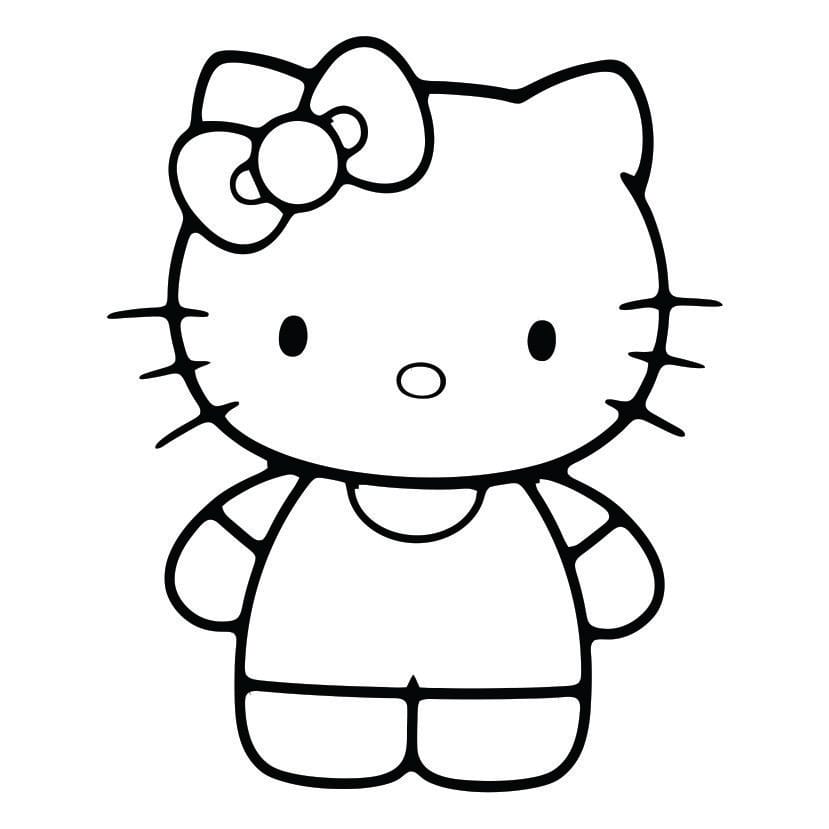 Hello Kitty coloring page