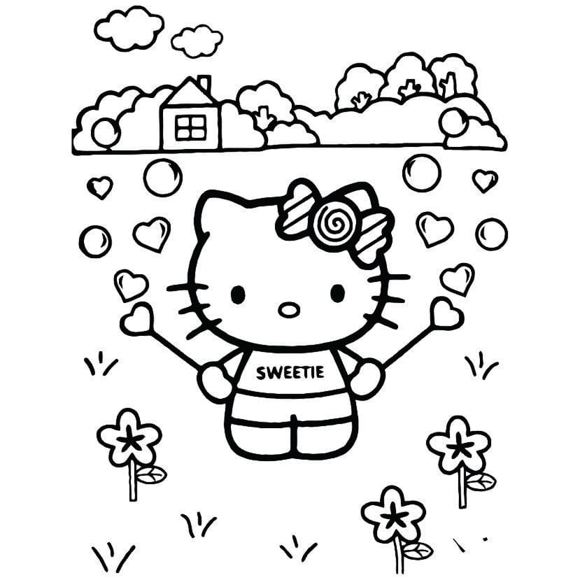 Hello Kitty para colorir 36