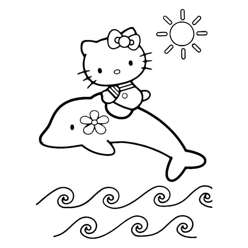 Riscos e Desenhos  Para Colorir Desenhos da Hello Kitty