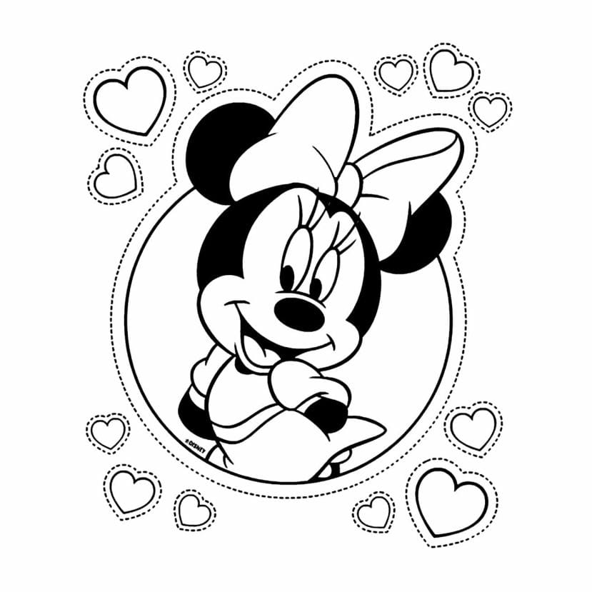 minnie para colorir 1