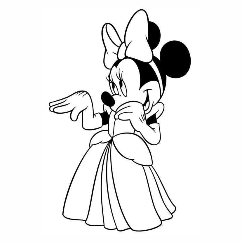 minnie para colorir 10