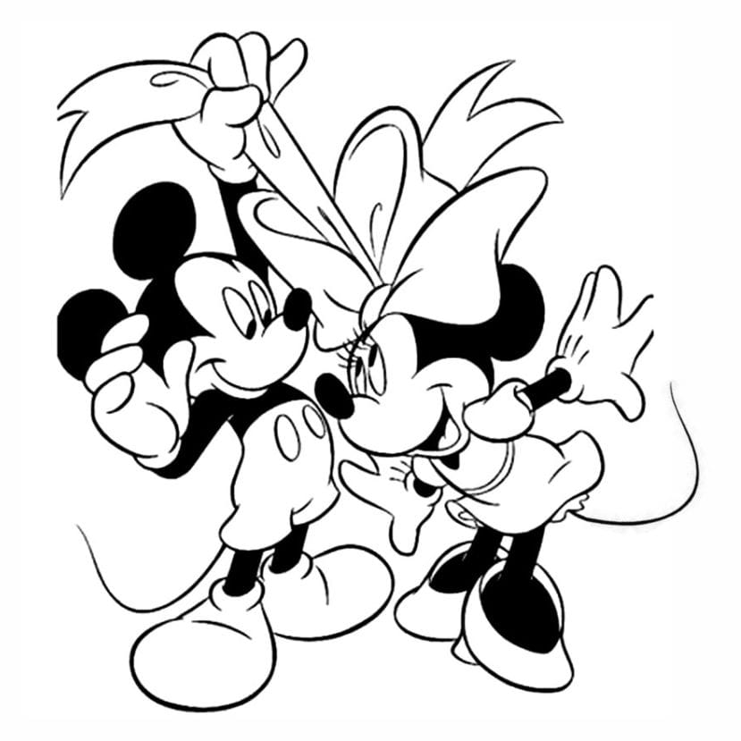 Minnie para Colorir : 50 desenhos para imprimir